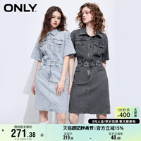 ONLY奥莱夏季新款时尚潮流A字工装短款牛仔连衣裙