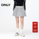 ONLY2025秋冬新款 运动风撞色双层腰头防走光短裤 设计短裙半身裙女