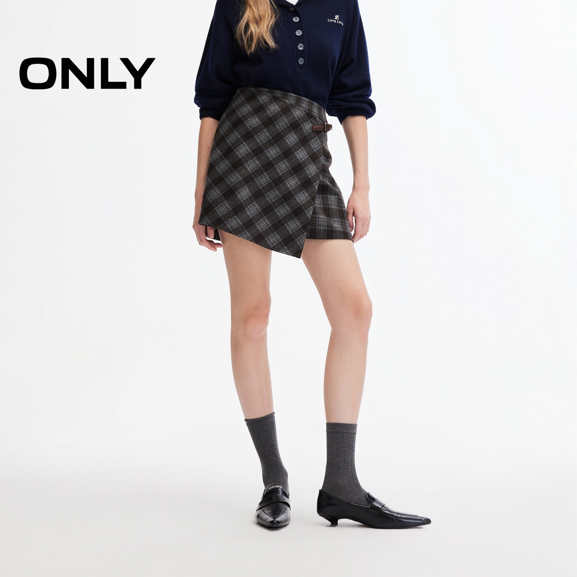 ONLY2026冬季新款围裹式半身裙女