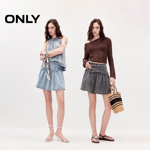 ONLY舒适短裙半身裙牛仔裙