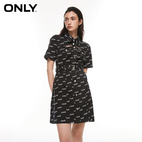 ONLY高腰A字短款连衣裙