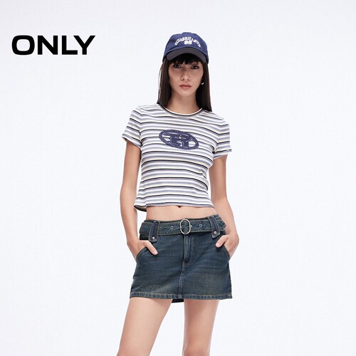 ONLY低腰A字牛仔短裙半身裙