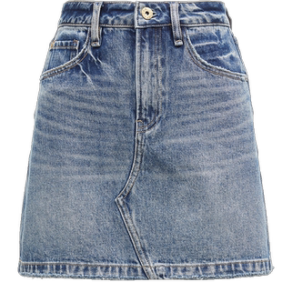 【ONLY奥莱】春夏新款时尚潮流高腰A字牛仔短裙半身裙女