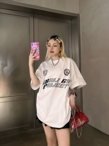 Grailz美式休闲字母印花男女短袖