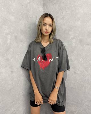 SaintMichael爱心美式休闲短袖