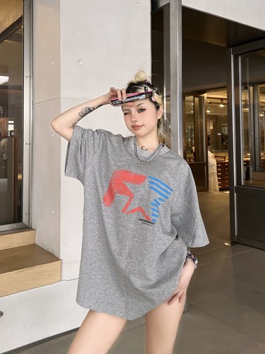 FarArchive美式夏季五角星短袖