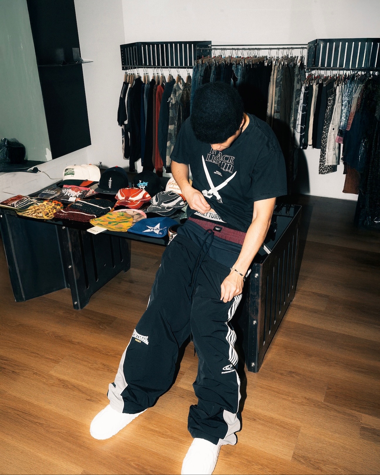 ProtocolIndex水洗做旧破坏短袖