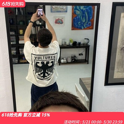 KANYE侃爷专辑美式休闲坎肩短袖