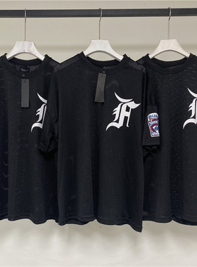 FEAR OF GOD FOG第五季主线网眼短袖袖章宽松男女比伯同款高街T恤