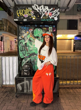 RRR123小众潮牌涂鸦做旧字母印花短袖美式休闲宽松重磅纯棉T恤Tee