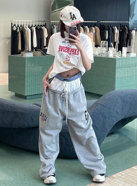 Grailz Project GR不规则拼接裁剪印花短袖VIBE风美式夏季休闲T恤