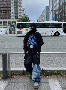 Far Archive小众美式字母印花纯棉短袖vibe风休闲宽松情侣流行T恤