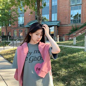 CPFM KANYE爱心发泡字母高街美式休闲宽松短袖T恤欧阳娜娜同款