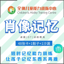 全纳肖像记忆教具 注意力观察力空知力全脑开发专注力图卡 大脑瓜