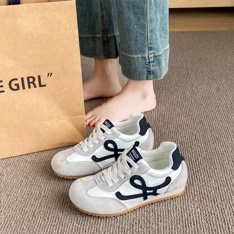 厚底内增高德训小白鞋女鞋子2026春秋新款爆款运动休闲阿甘鞋34码