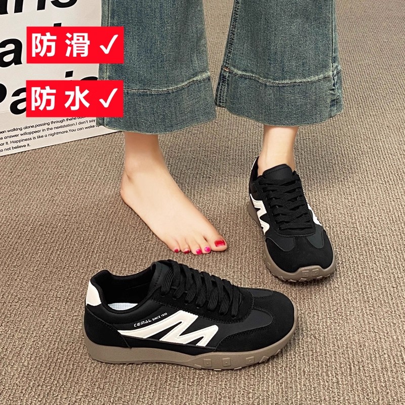 防滑鞋女运动鞋秋季新款防水防油