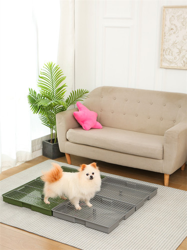 防踩屎狗厕所不锈钢直通下水道可拼接狗狗便盆尿盆45×58