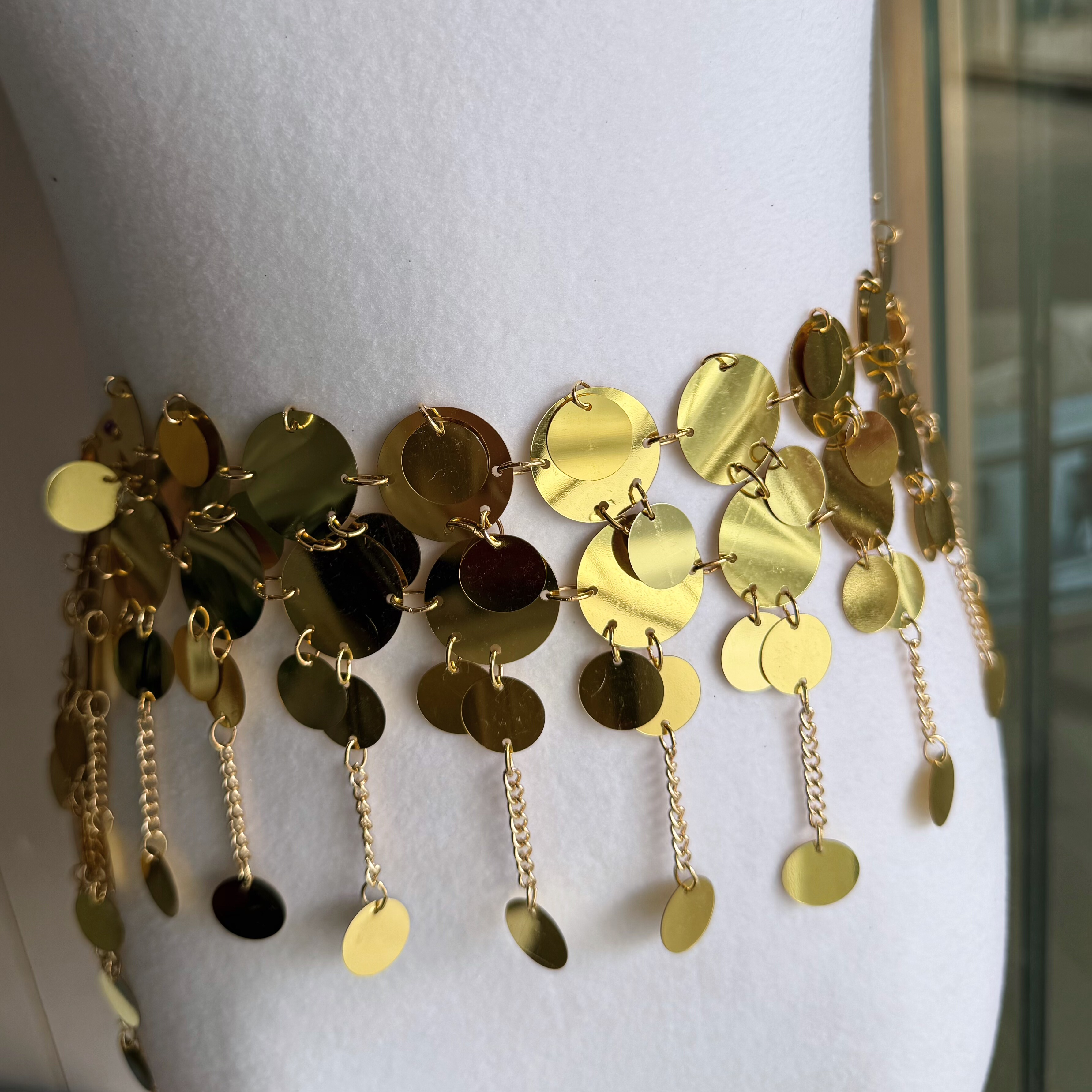 悦梦风璐肚皮舞新款套装演出服班服气质练功服显瘦初学腰链流苏