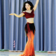 悦梦风璐肚皮舞新款 演出服班服气质练功服显瘦初学仙女流苏 套装