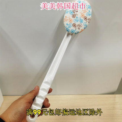 韩国进口 长把手拿搓背澡巾刷沐浴去灰神器 挫灰洗澡沐浴 一个装