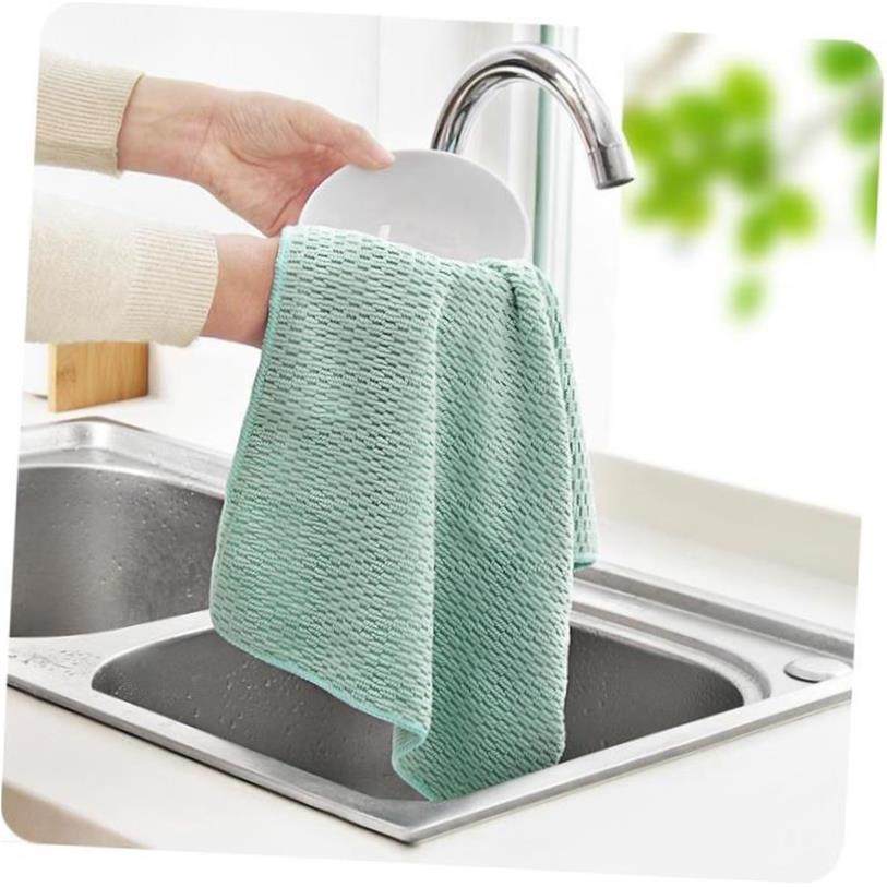 3pcs/set wash towel dish wipe kitchen cleaning cloth cotton