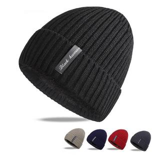 Men Warm Beanie Hat Winter Knitting Wool Hats for Uni Cap