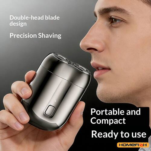 2026 Upgraded Mini Double Head Electric Shaver with Magnetic