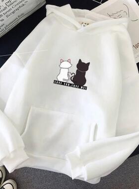 women Hoodie jackets Girl Hooded sweater students loose tops