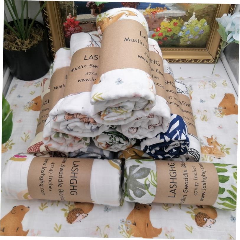 Muslin Baby Blanket 100% Cotton Swaddle Wrap For Newborn Bet