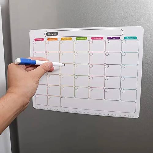 A Refrigerator Magnet ,Monthly And Weekly Planner, Magnetic