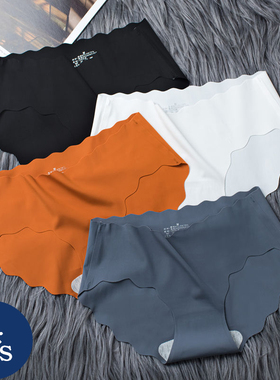 4Pcs/Set Seamless Underwear Silk Women's Panties 3XL Tangas