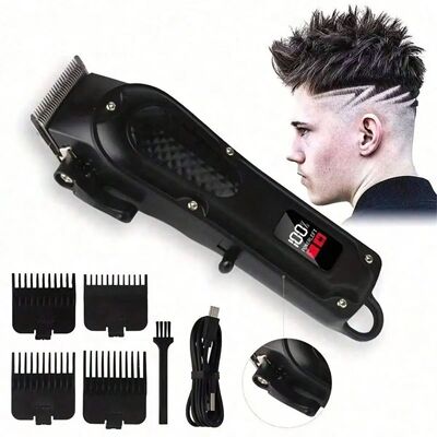 Professional USB Rechargeable Hair Clipper & Beard Trimmer,
