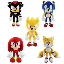 30cm Sonic The Hedgehog New Cartoon Plush Doll Anime Kawaii