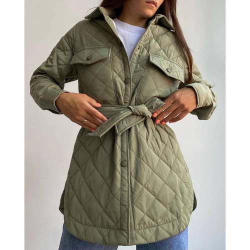 欧美时尚中长款棉服棉衣外套女 padded coat winter jacket women