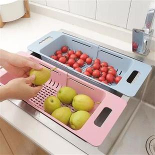 Drain Basket Washing Dish Drying Sink Vegetable Rack Drainer