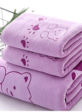 3PCS Shower Towels Bath Towel Men Women Towels Bathing Hotel