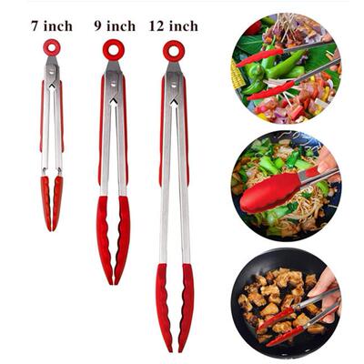 Kitchen Tongs for Cooking Long Food Tongs for Grilling