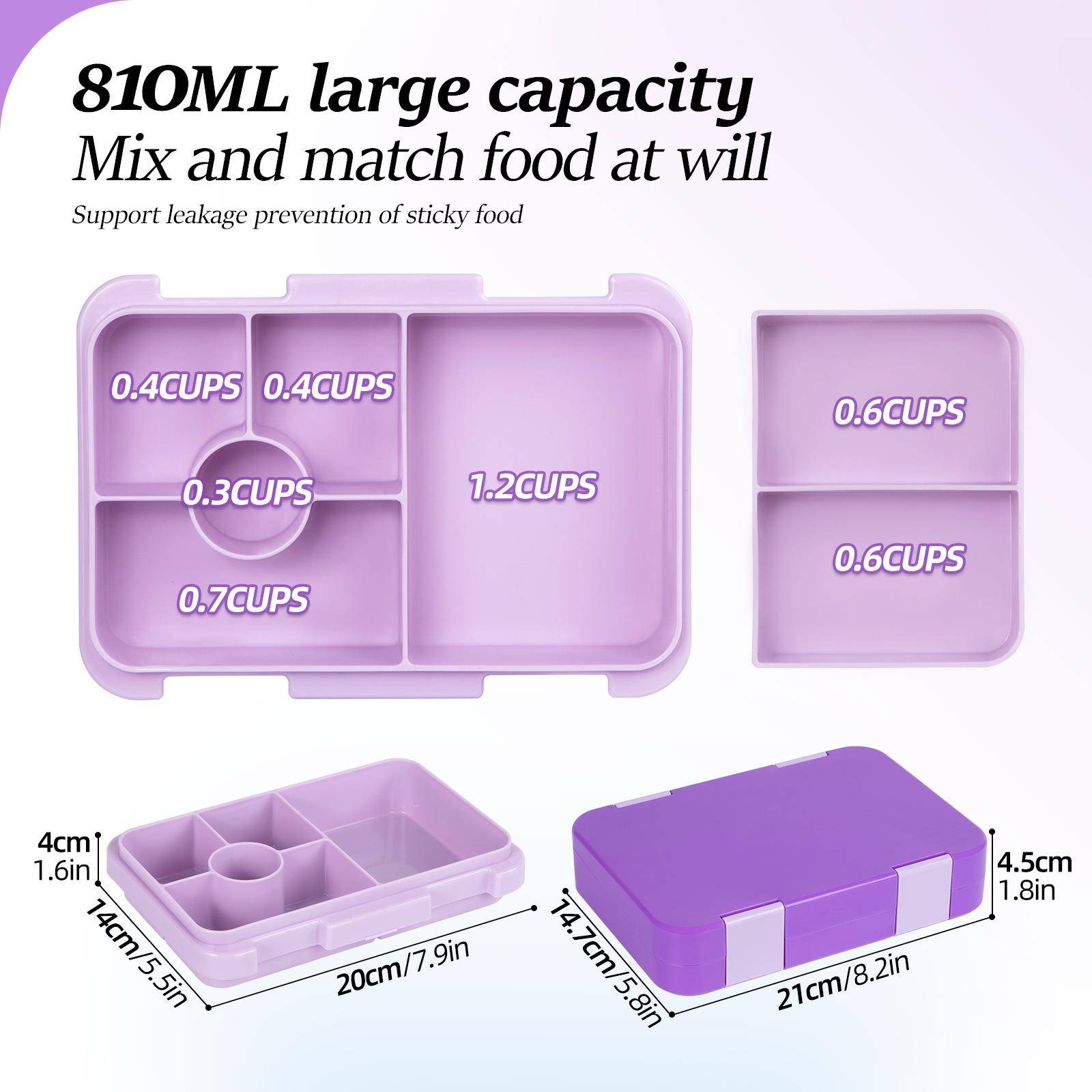 Portable Sealed Lunch Box Student Bento Box Microwave Availa