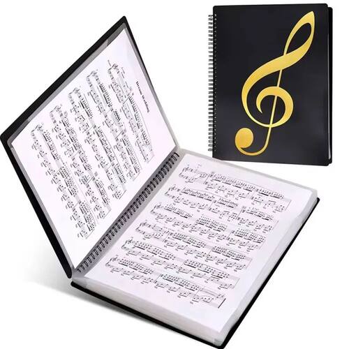 Flexible 40 Pages Piano Music Score Folder A4 Music Book Cli