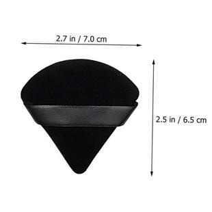 2/12Pcs Triangle Velvet Powder Puff Make Up Sponges for