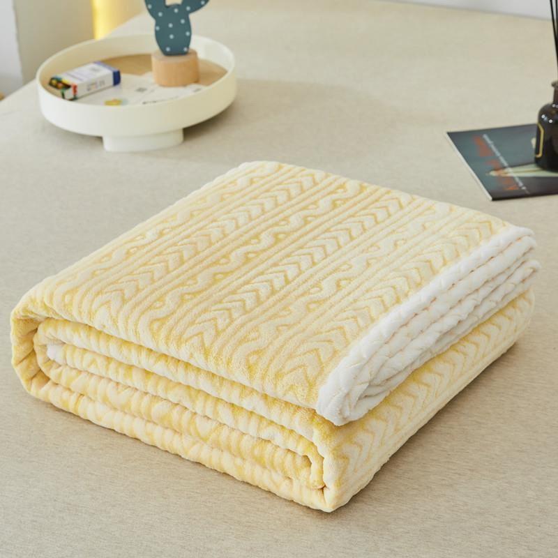 Throw Blanket for Couch Plush Fluffy Warm Cozy法兰绒毯子加厚
