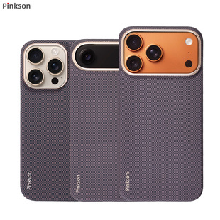 Pinkson适用苹果17手机壳墨桐Vectran宇航服400d纤维16promax芳纶凯夫拉air保护套15pro超薄全包14pro防指纹