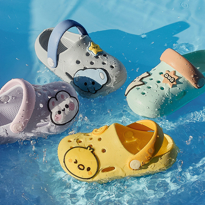 2026新款儿童洞洞鞋宝宝拖鞋男童女童夏季包头凉拖婴幼儿洗澡室内