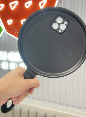 SIMFCX新款趣味解压发泄平底锅小米13Pro手机壳搞笑菜刀形霸气闺蜜大嫂同款Redmi K60/50Pro女神红米Note12潮