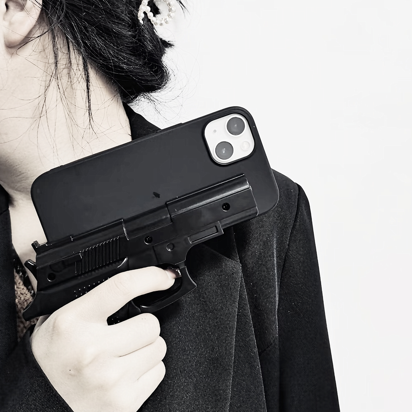 欧美恶搞手枪手机壳小米17Pro Max创意网红米note15解压发泄14潮男炫酷K80个性搞怪Redmi13小众高级感12奇葩9