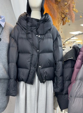 十三行现货2025冬季新款韩版时尚连帽休闲羽绒服外套女K68546W356