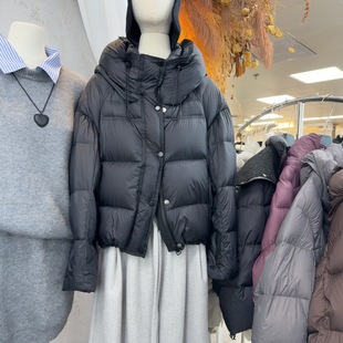 十三行现货2025冬季新款韩版时尚连帽休闲羽绒服外套女K68546W356