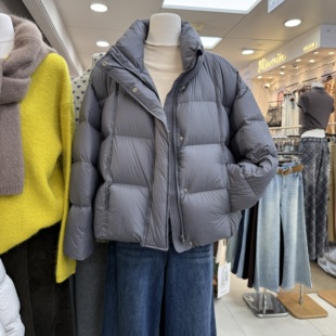 时尚 韩版 简约面包羽绒服外套K68595W534 新款 十三行现货2025冬季