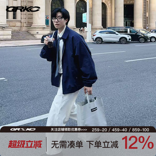 GRKC吉尔卡克  十字箭翻领夹克2025新款巴恩风刺绣短款工装外套