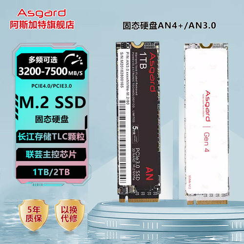 阿斯加特M.2台式机固态硬盘NVMe
